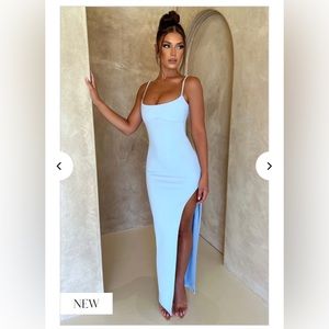 Babyboo Fashion floor length blue dress BRAND NEW WITH TAGS SOLD OUT ON WEBSITE